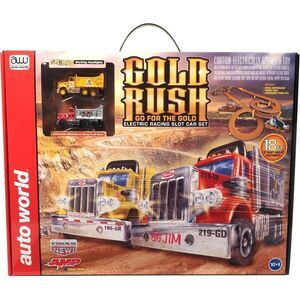 Auto World - Gold Rush: Go for the Gold HO Slot Car Race Set 18'  COLLECTIBLES